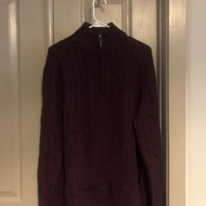 Banana Republic Burgandy Knit Sweater